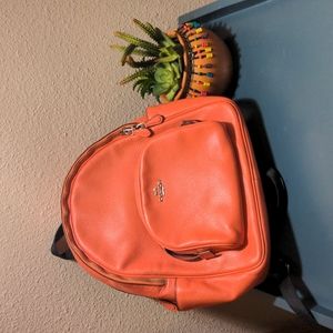 Coach Court Backpack in Coral